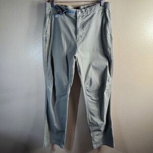 Blurr Womens |L| Olive Green Camping Utility Workwear Canvas Straight Leg Pants